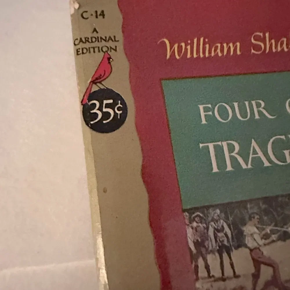 Four Great Tragedies by William Shakespeare Cardinal Edition Pocket Book 1953